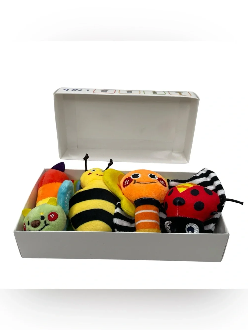 Infinno 4-in-1 Baby Rattle Set Infinnio Bug Series Multicolor 1+ Months